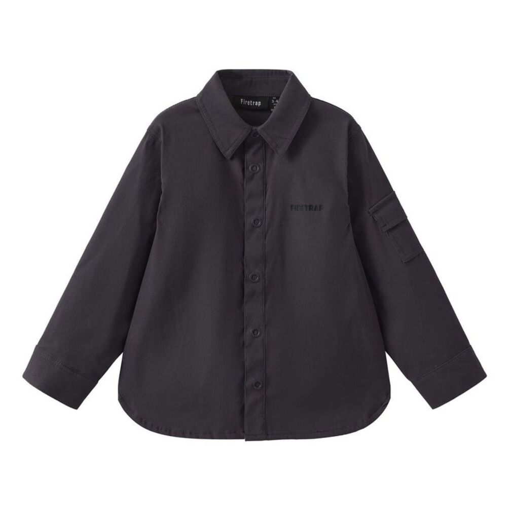 Firetrap Childrens/Kids Shirt Jacket / Charcoal